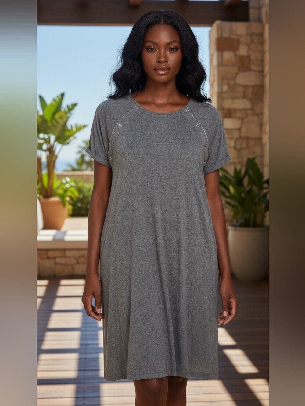 Frida Mom Delivery and Nursing Gown One size